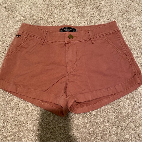 NWOT Abercrombie and Fitch Salmon Shorts - Picture 3 of 5
